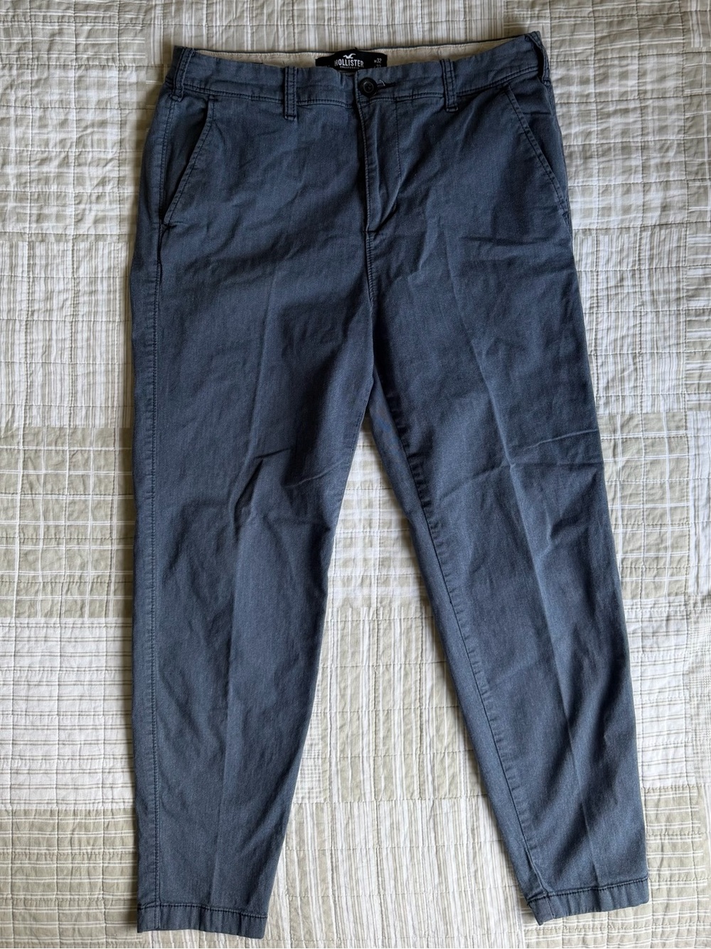 Hollister Men's Charcoal Gray Slim Chinos